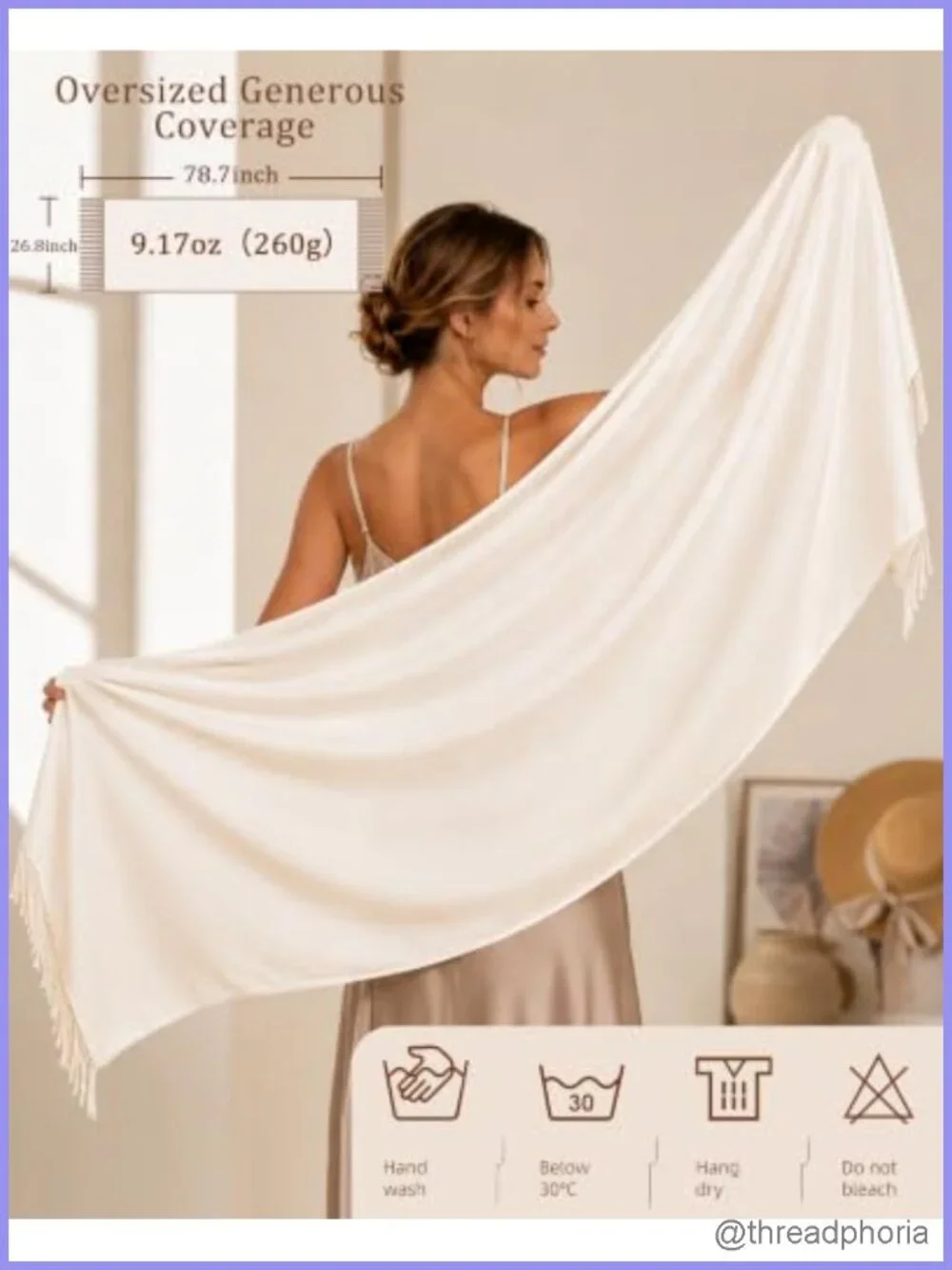 Pashmina Shawl Wrap Tassel Scarf Evening Dress Cover Up
